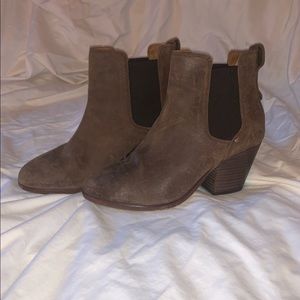 Rag & Bone Brown Suede Anne Bootie Sz 39 1/2